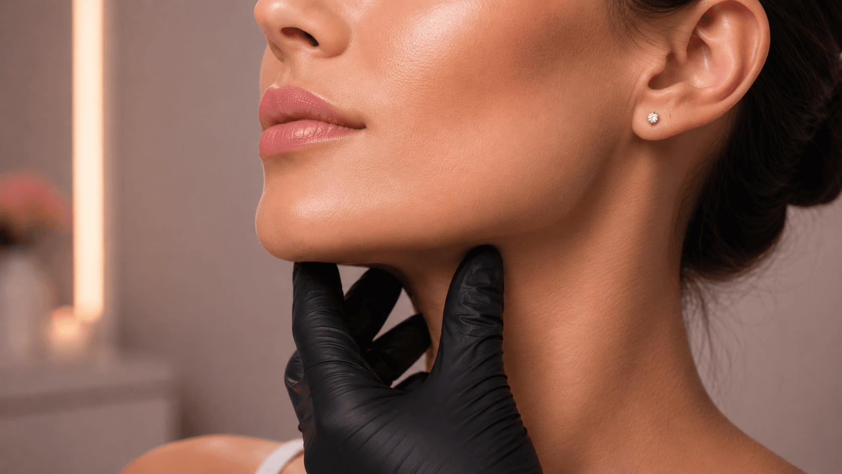 Jawline filler consultation and lower-face contour assessment.