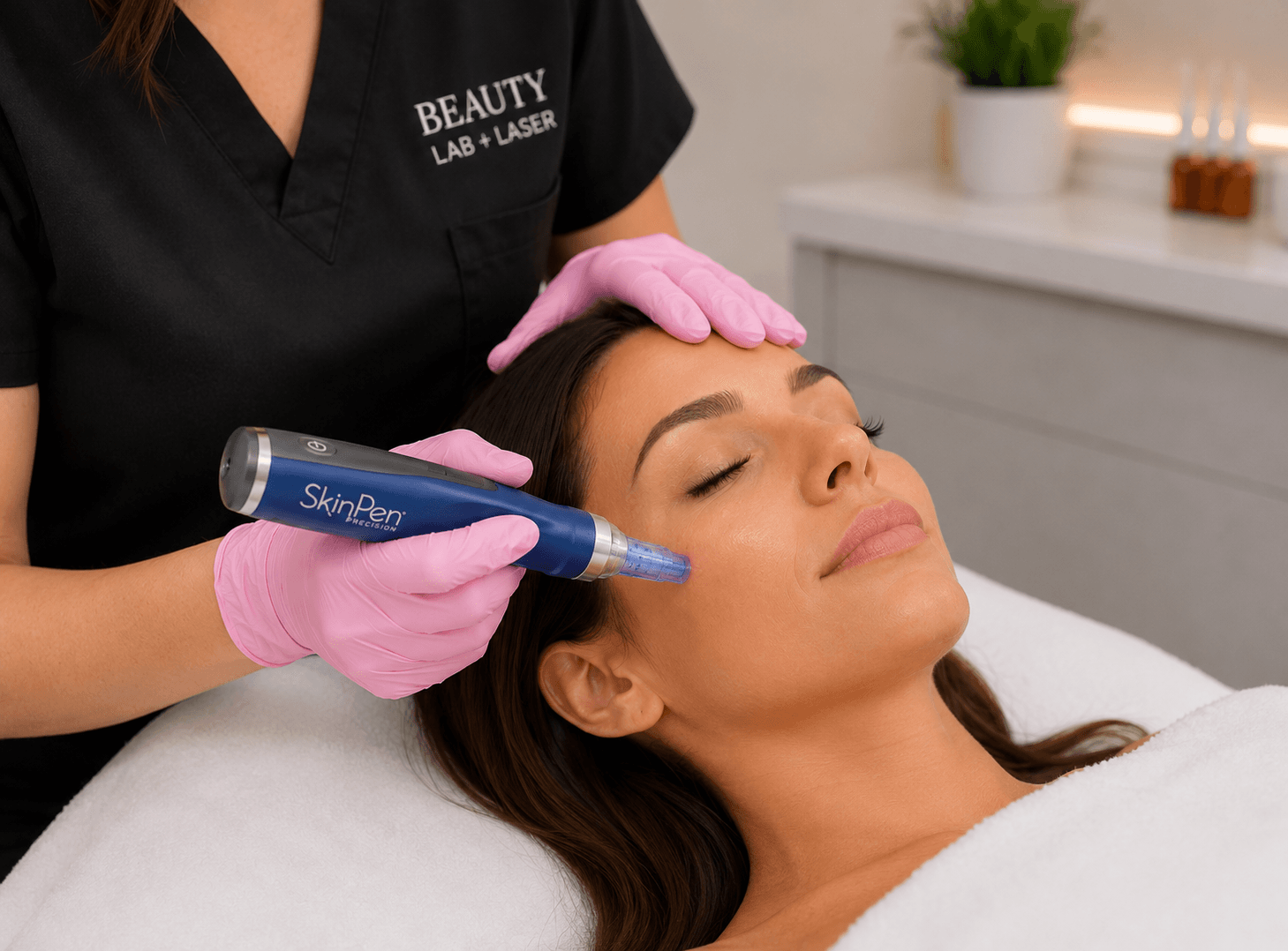 Microneedling treatment media.