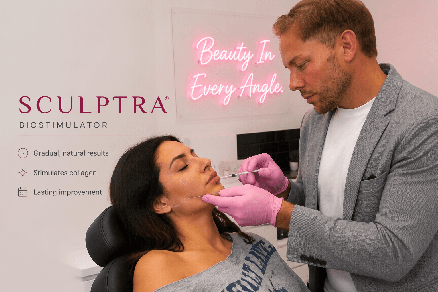 Sculptra and Biostimulators treatment media.