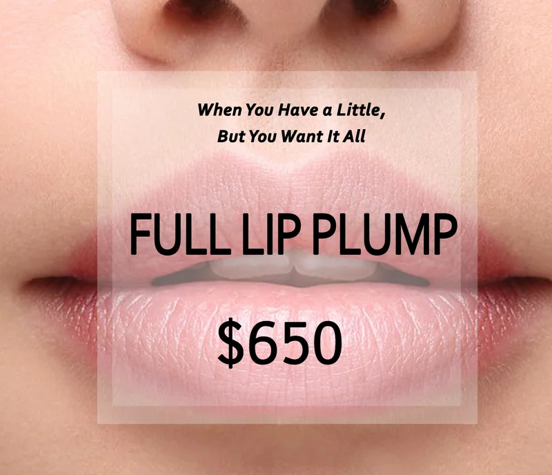 Full Lip Plump™ Price Template | Beauty Lab + Laser in Murray & Riverton, UT