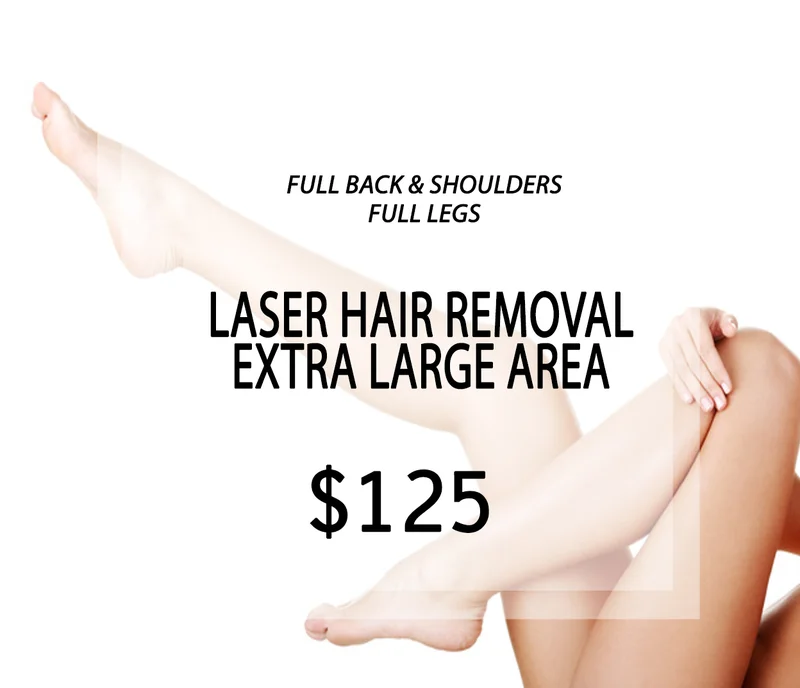Laser Hair Removal - Extra Large Area Price Template | Beauty Lab + Laser in Murray & Riverton, UT