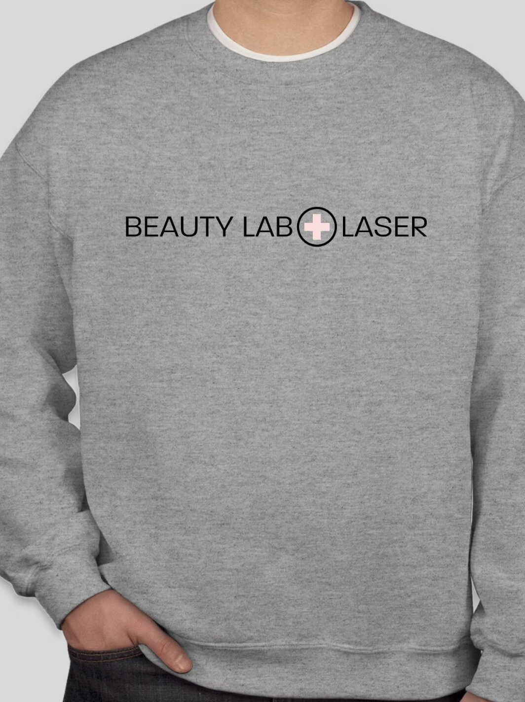 Grey Logo Crew Neck | Beauty Lab + Laser in Salt Lake City, UT
